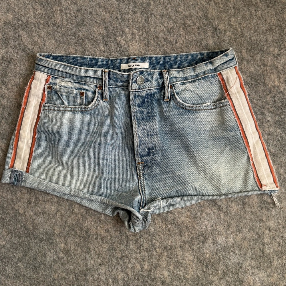 GRLFRND Cindy Side Stripe Shorts Sz 29 Salerno